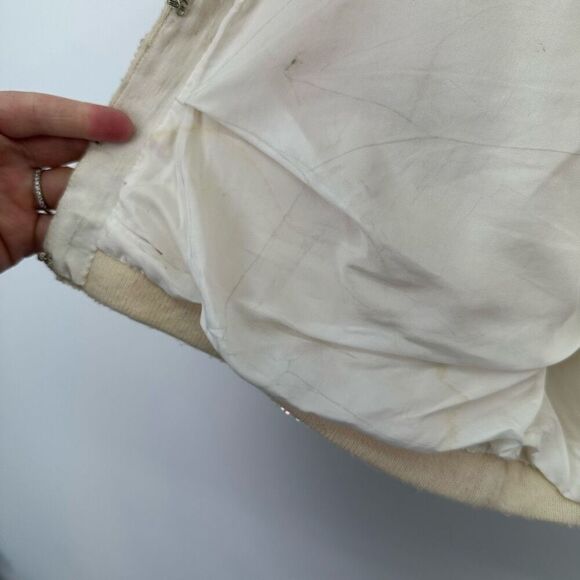 Vintage 50s 60s All Over Iridescent Sequin Art Deco Inspired 3/4 Sleeve Cropped - Picture 8 of 16